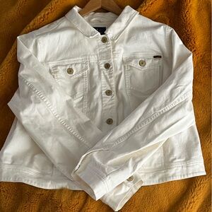 Isaac Mizrahi Live - White Denim Jacket